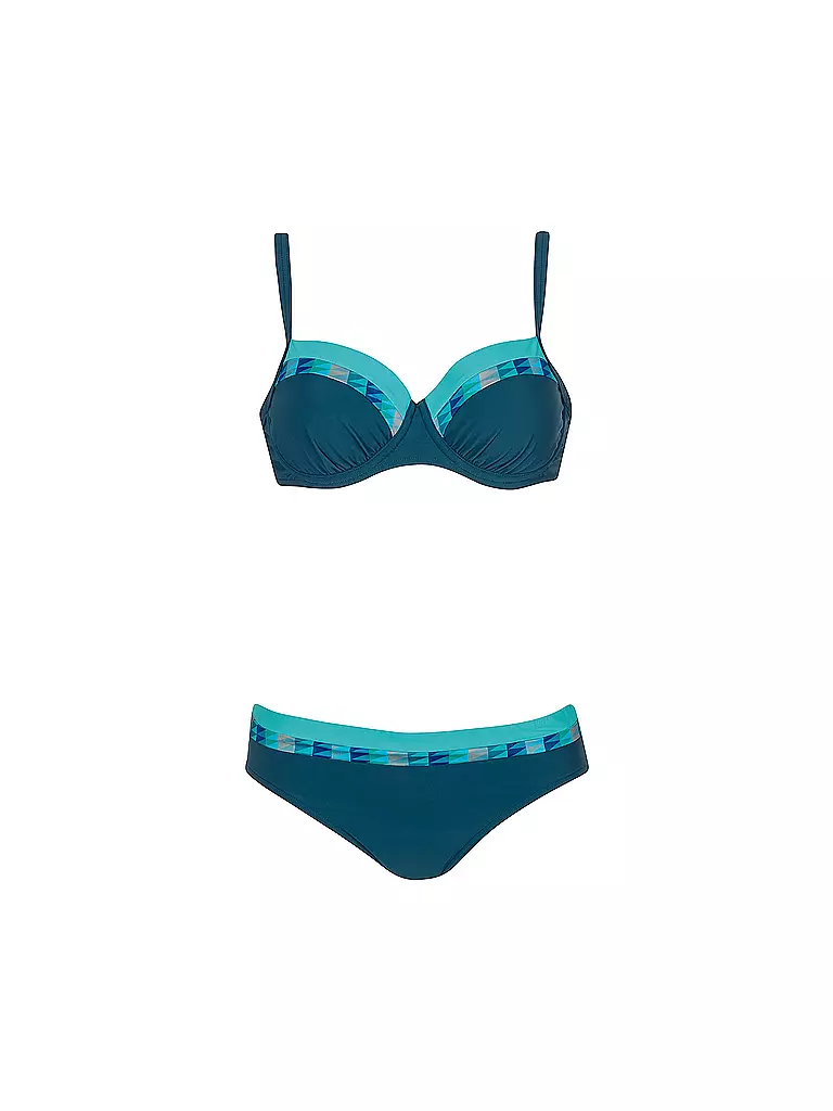 SUNFLAIR Damen Bikini mit Super Cup und Formbügel grün